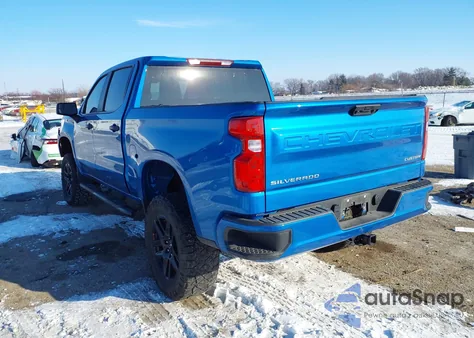 2022 Chevrolet Silverado 1500 2Wd Short Bed Custom из США, поврежденный, VIN 1GCPABEK3NZ614707